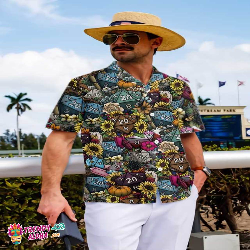 Hippie Dice & Love Flowers Hawaiian Shirt, Unique Hippie Shirt, Best Hippie Gift Ideas Hippie Dice & Love Flowers Hawaiian Shirt, Unique Hippie Shirt, Best Hippie Gift Ideas
