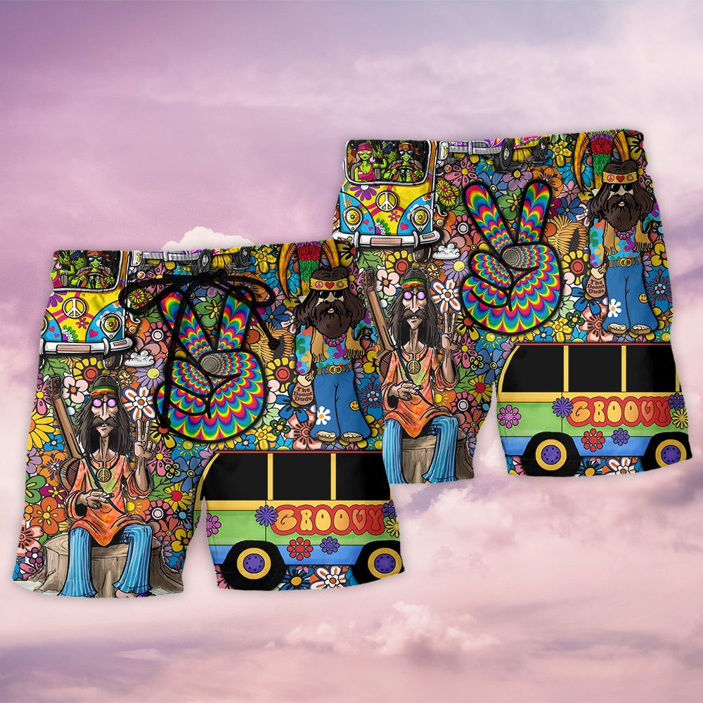 Hippie Flower Wild Heart Hippie Soul Trendy Aloha Hawaiian Beach Shorts