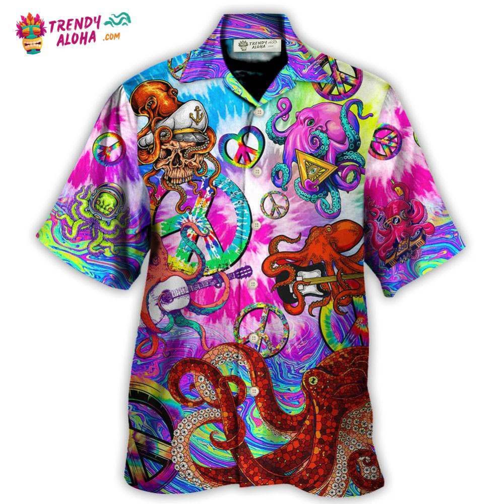 Hippie Funny Octopus Colorful Happy Tie Dye Art Style Hawaiian Shirt – Trendy Aloha Hippie Funny Octopus Colorful Happy Tie Dye Art Style Hawaiian Shirt – Trendy Aloha