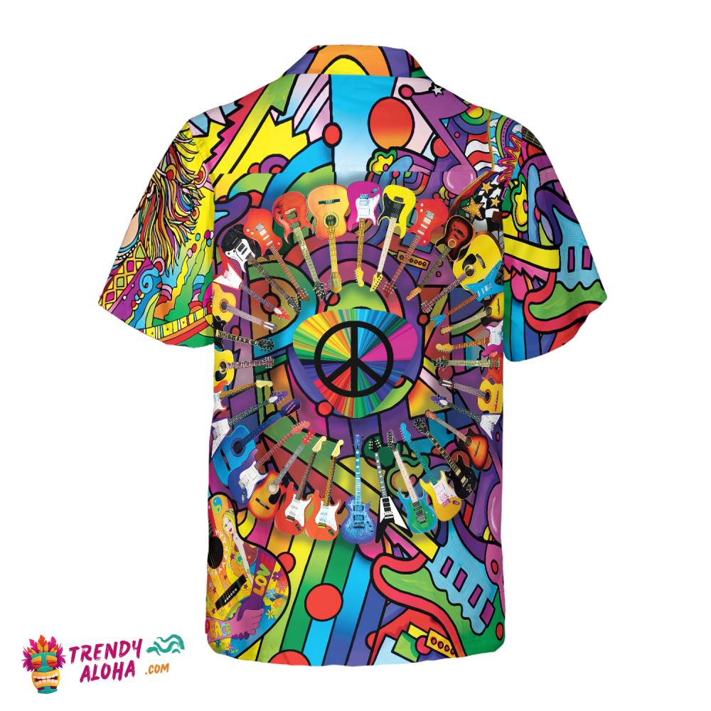 Hippie Guitars Hawaiian Shirt