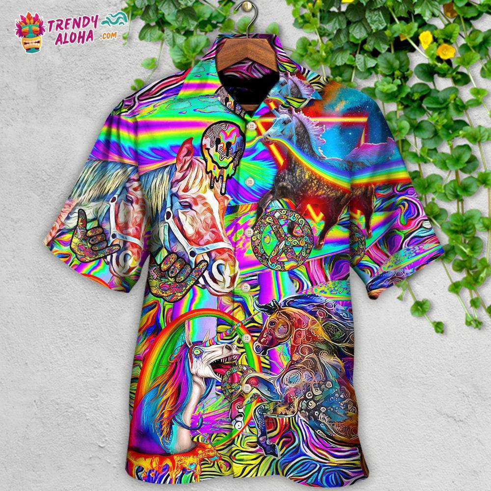 Hippie Horse Run For You Hawaiian Shirt – Trendy Aloha