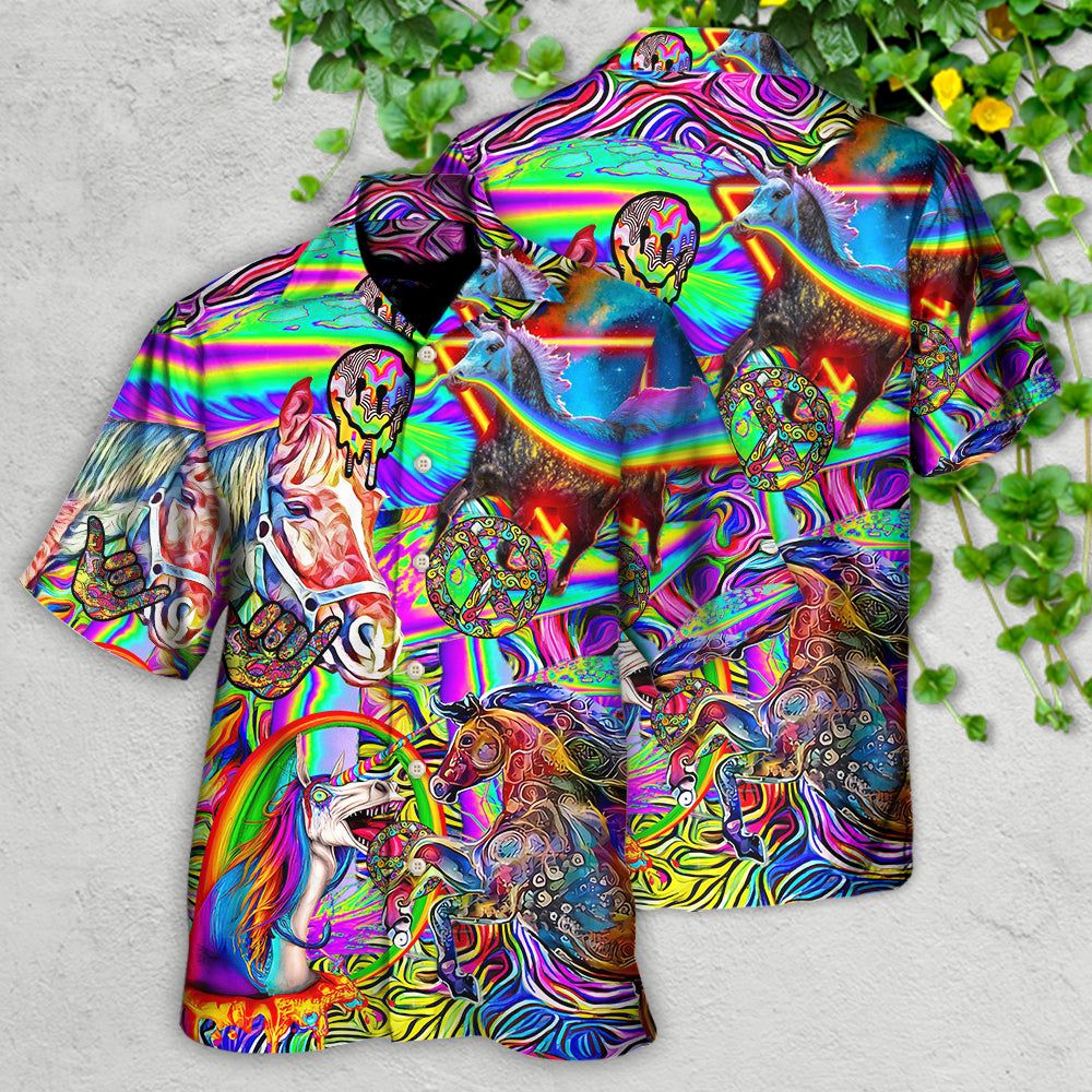 Hippie Horse Run For You Hawaiian Shirt