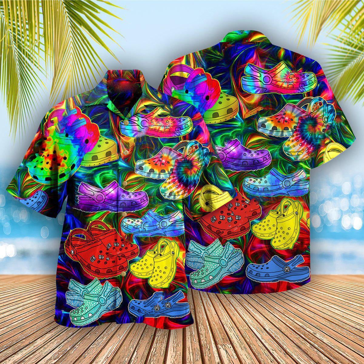 Hippie If You Ain’t Crocin You Ain’t Rockin Hawaiian Shirt
