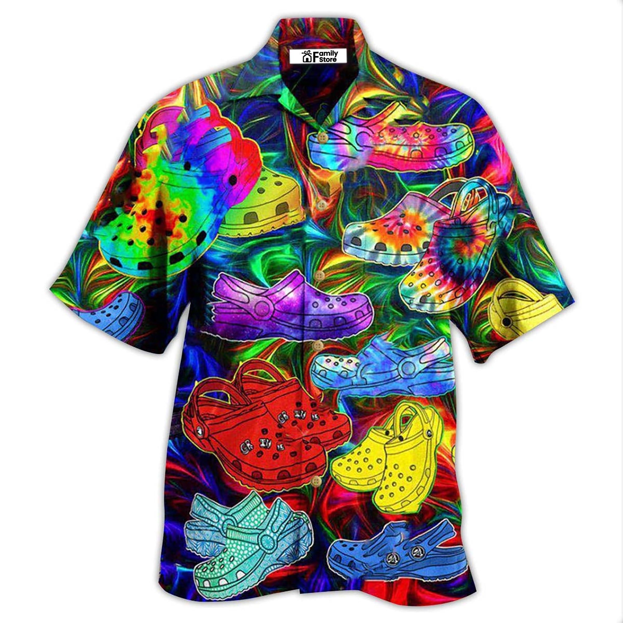 Hippie If You Ain’t Crocin You Ain’t Rockin Hawaiian Shirt
