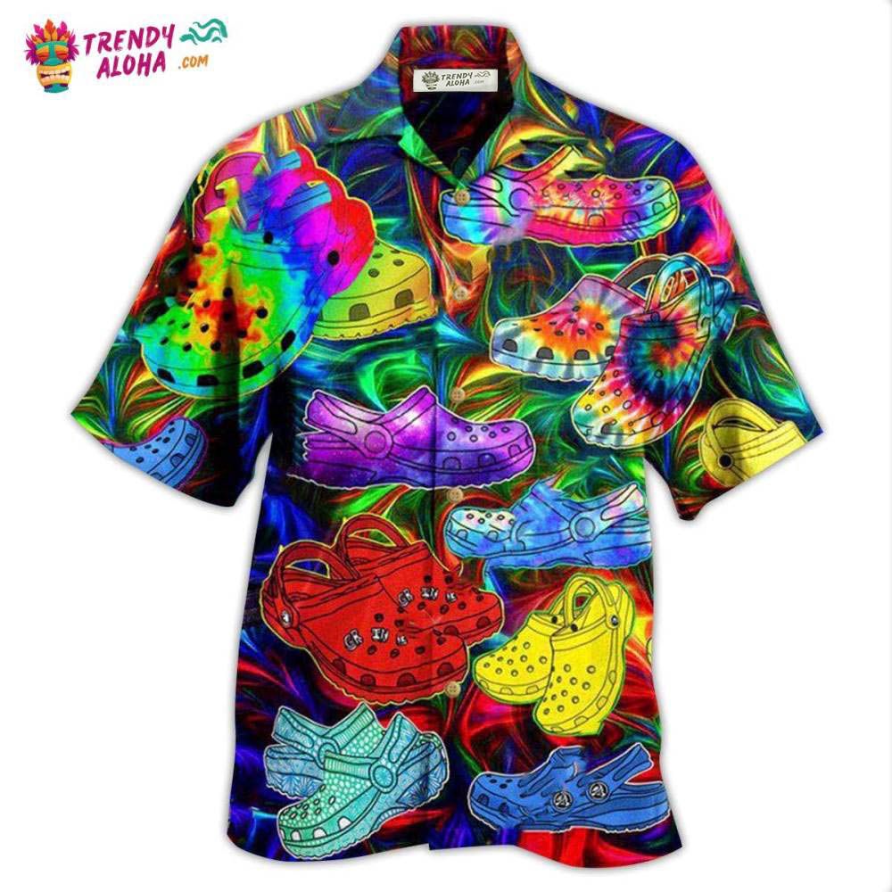 Hippie If You Ain’T Crocin You Ain’T Rockin Hawaiian Shirt – Trendy Aloha Hippie If You Ain’T Crocin You Ain’T Rockin Hawaiian Shirt – Trendy Aloha