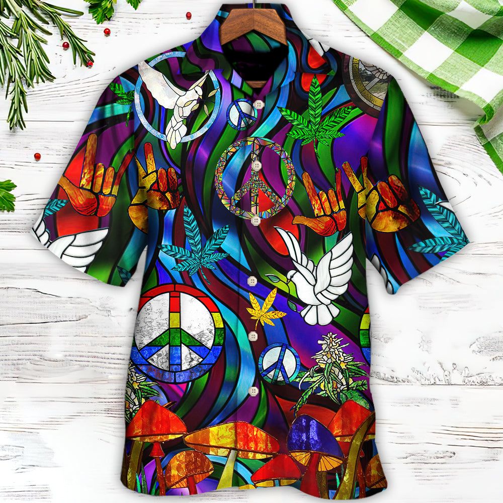Hippie Is Peace Love Bird Life Style Hawaiian Shirt