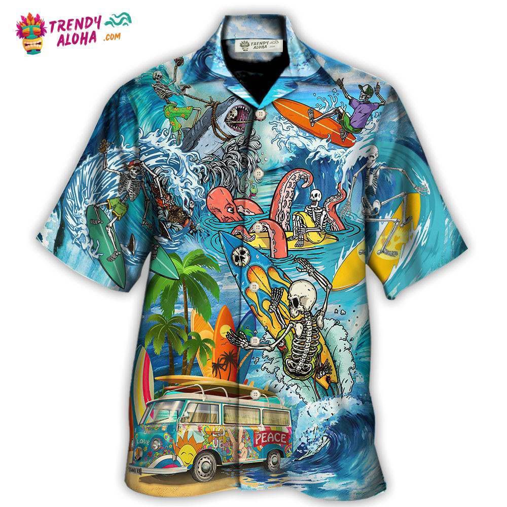 Hippie Live To Surf Skull Live Style Hawaiian Shirt – Trendy Aloha Hippie Live To Surf Skull Live Style Hawaiian Shirt – Trendy Aloha