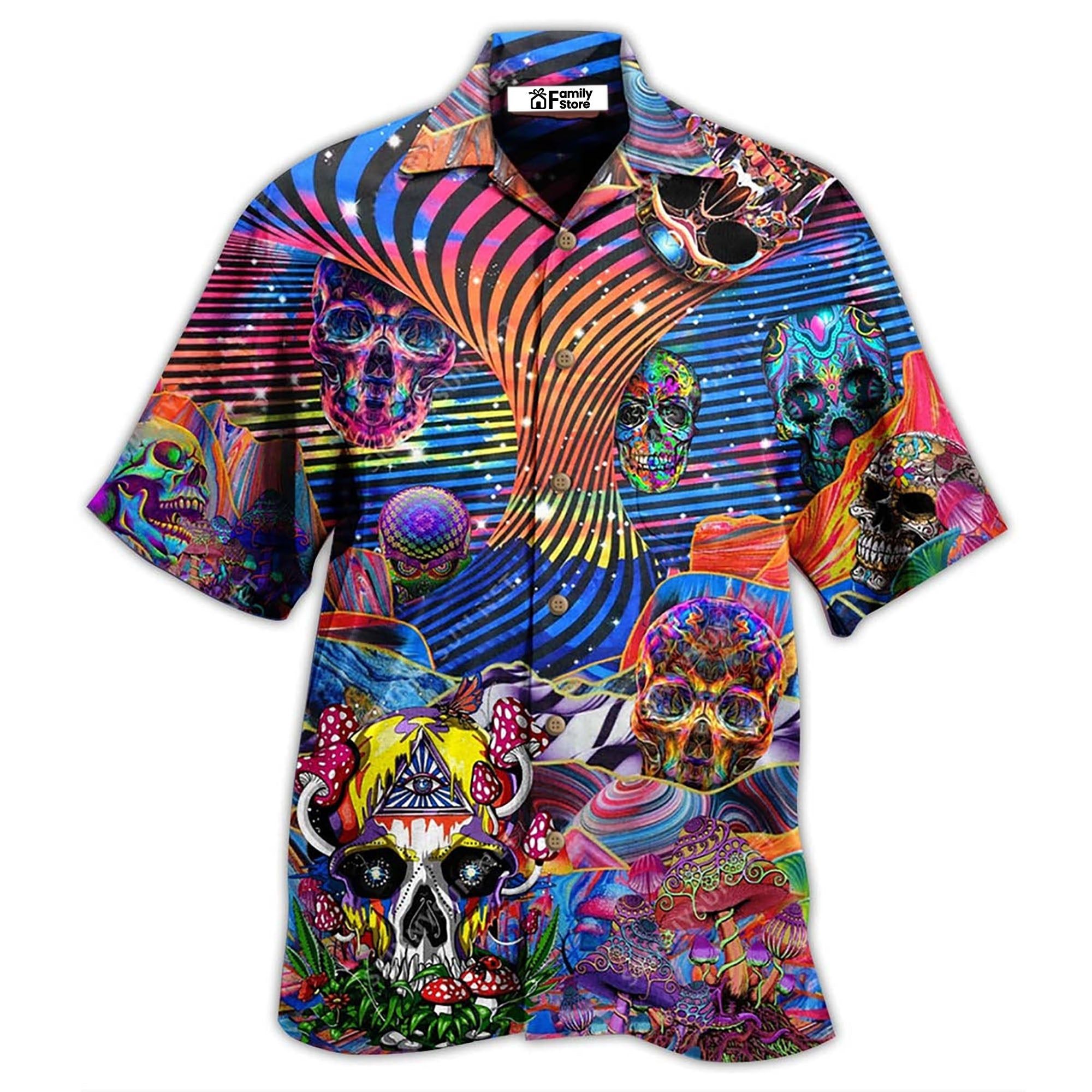 Hippie Love Life Mix Hawaiian Shirt
