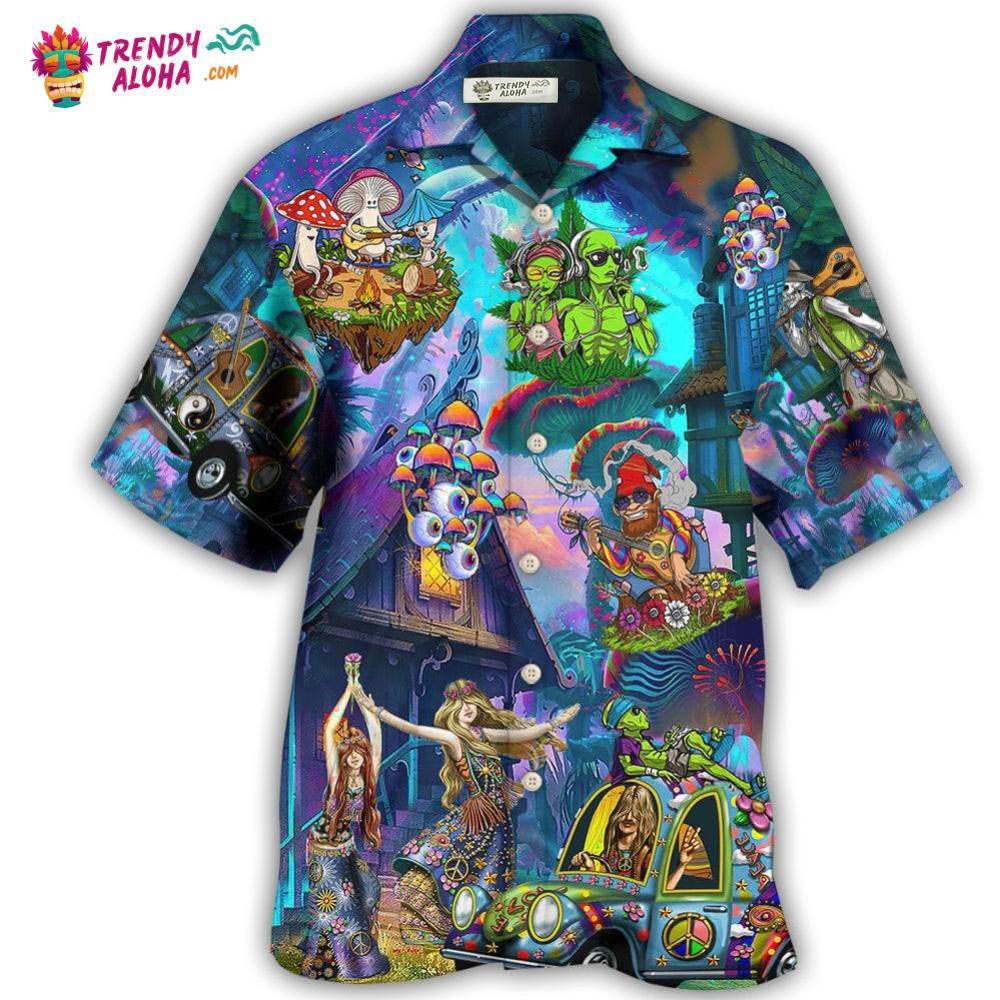 Hippie Love Life Party Over Night Hawaiian Shirt – Trendy Aloha Hippie Love Life Party Over Night Hawaiian Shirt – Trendy Aloha