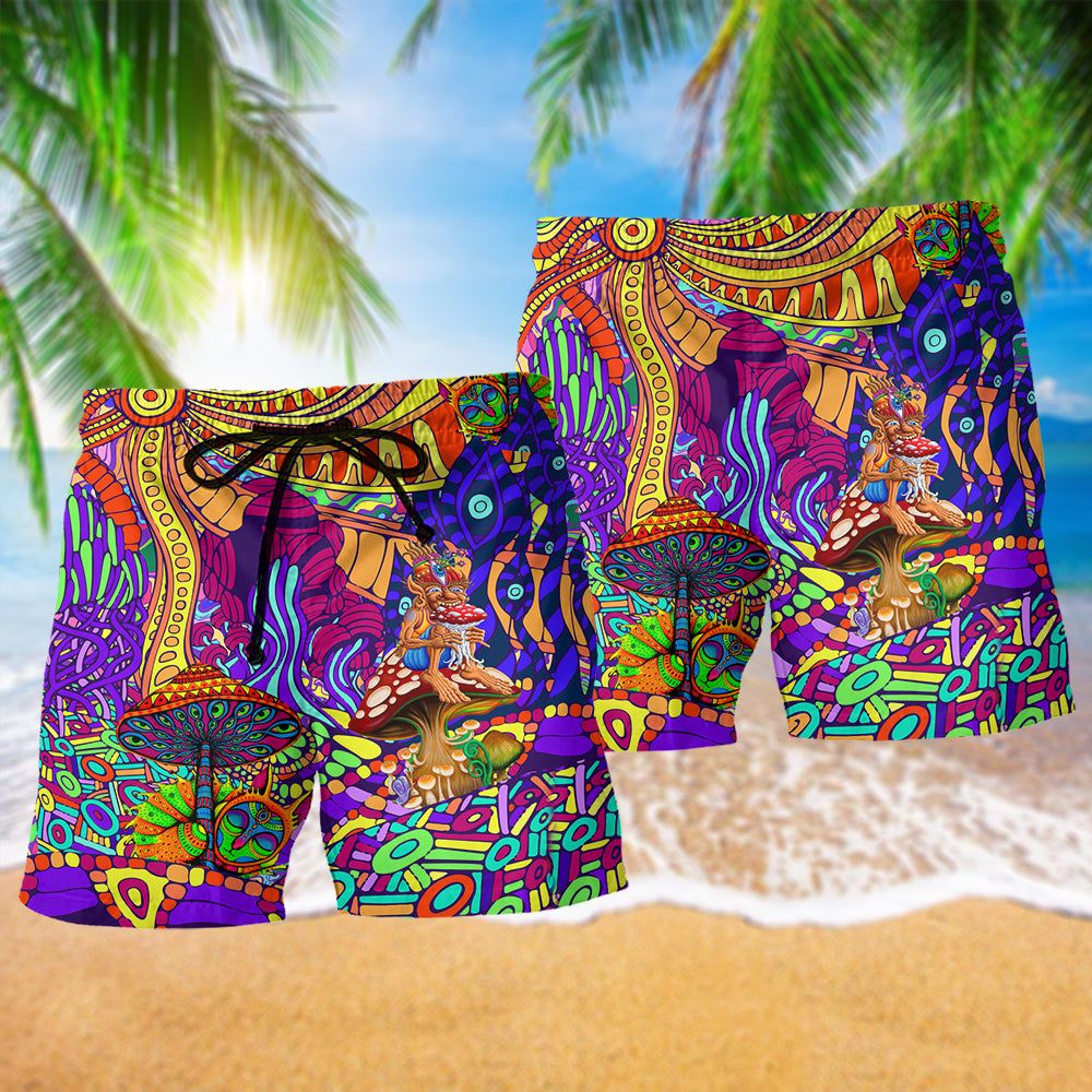 Hippie Love Lovely Life Trendy Aloha Hawaiian Beach Shorts