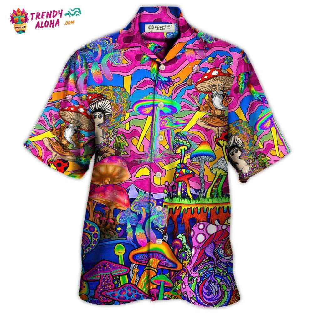 Hippie Magic Trippy Mushroom Awesome Hawaiian Shirt – Trendy Aloha Hippie Magic Trippy Mushroom Awesome Hawaiian Shirt – Trendy Aloha