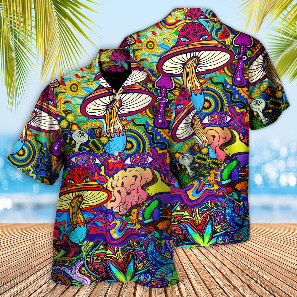 Hippie Mushroom Colorful Lover Hawaiian Shirt
