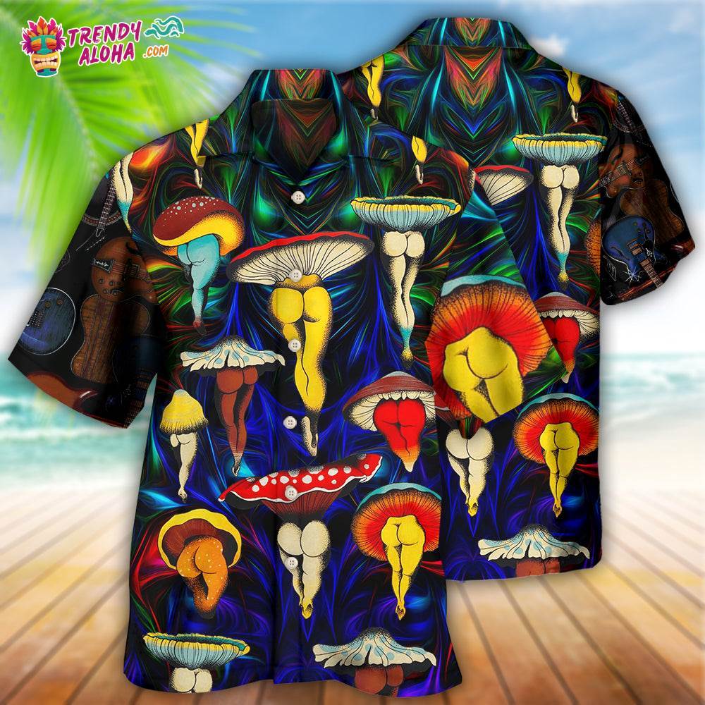 Hippie Mushroom Funny Style Love Life Hawaiian Shirt – Trendy Aloha