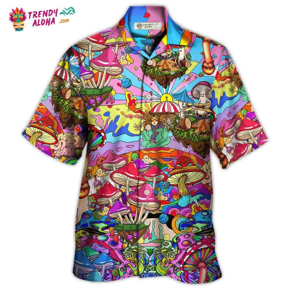 Hippie Mushroom Hallucinogenic Psychedelic Hawaiian Shirt – Trendy Aloha Hippie Mushroom Hallucinogenic Psychedelic Hawaiian Shirt – Trendy Aloha