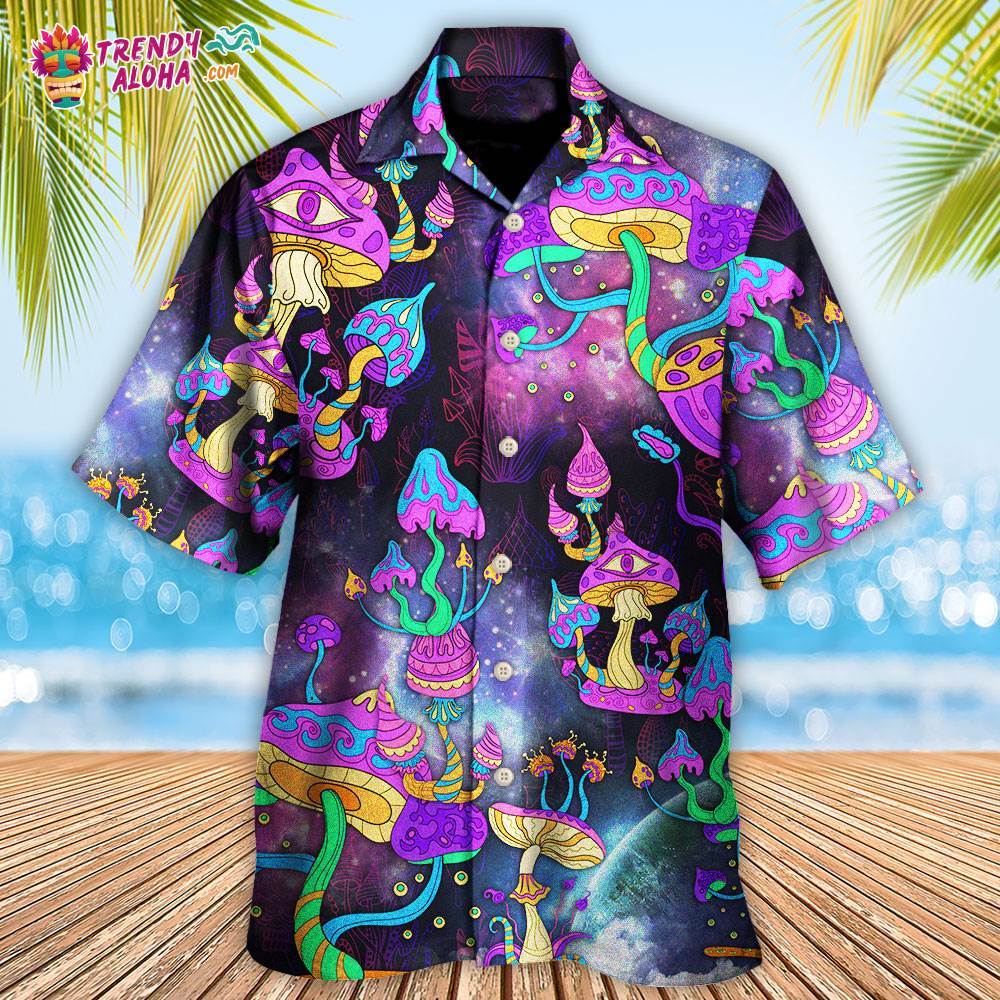 Hippie Mushroom Hippie Life Lover Hawaiian Shirt – Trendy Aloha