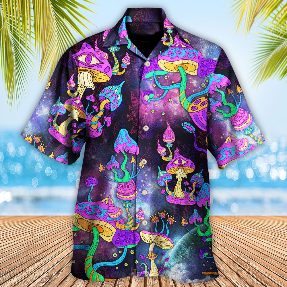Hippie Mushroom Hippie Life Lover Hawaiian Shirt