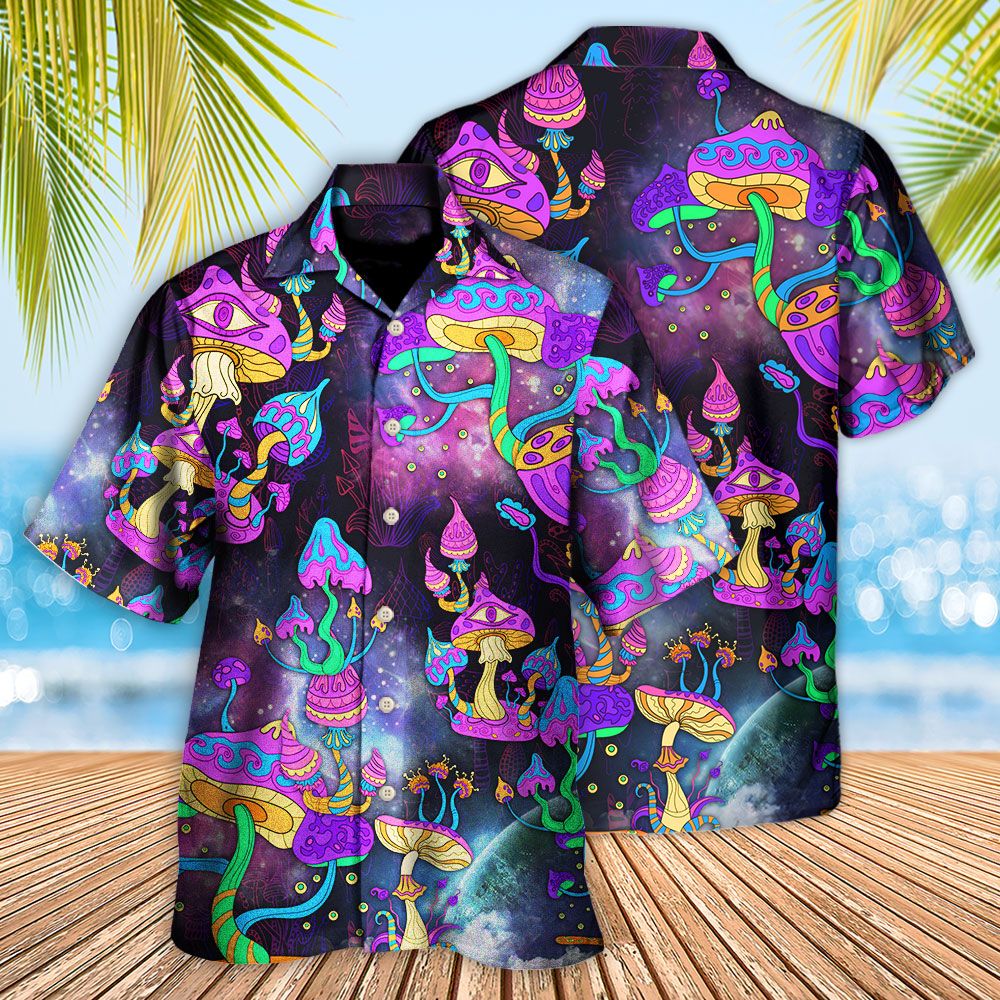 Hippie Mushroom Hippie Life Lover Hawaiian Shirt