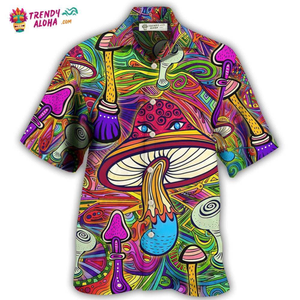 Hippie Mushroom Hypnotizing Hawaiian Shirt – Trendy Aloha Hippie Mushroom Hypnotizing Hawaiian Shirt – Trendy Aloha