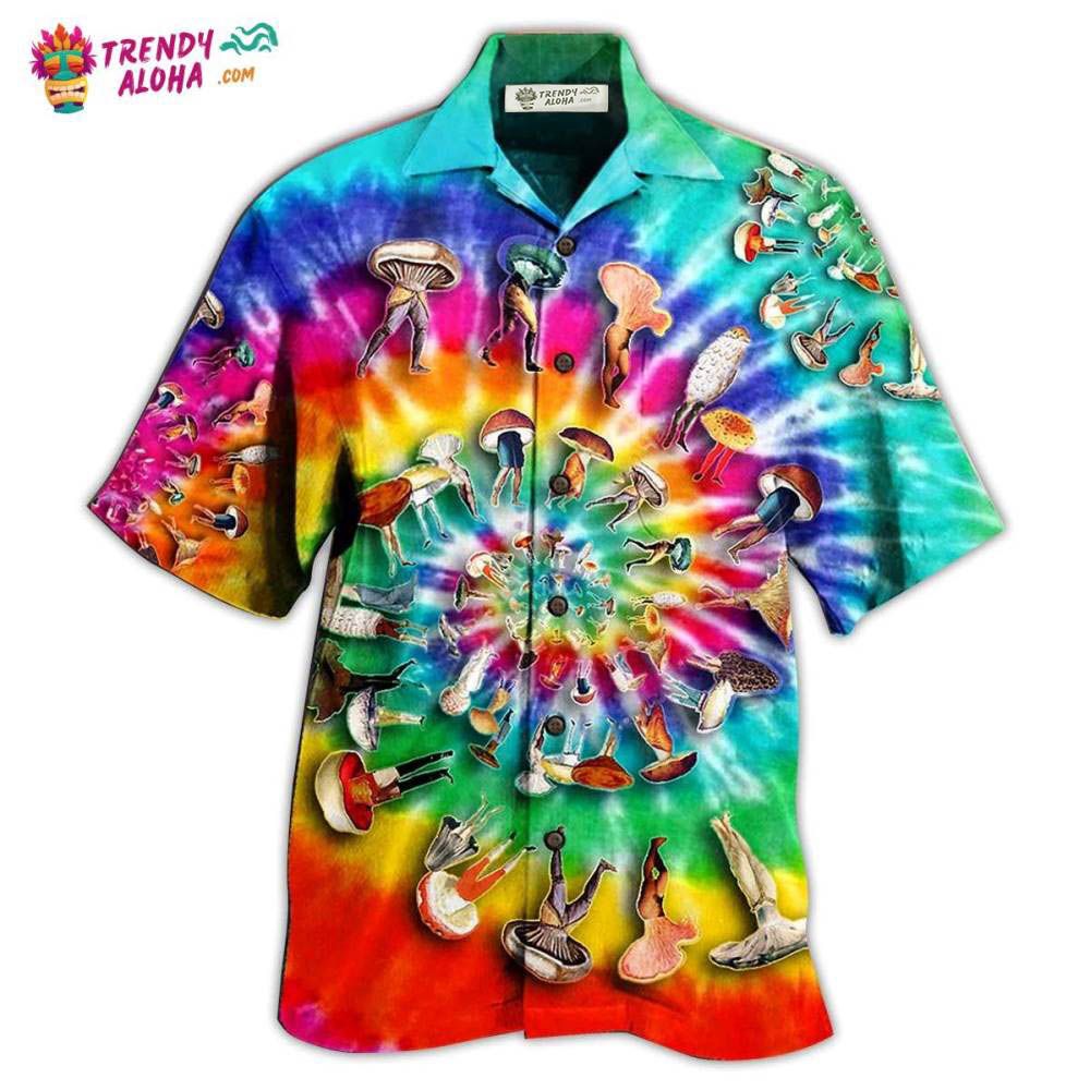 Hippie Mushroom Peace Life A Little Hippie Hawaiian Shirt – Trendy Aloha Hippie Mushroom Peace Life A Little Hippie Hawaiian Shirt – Trendy Aloha