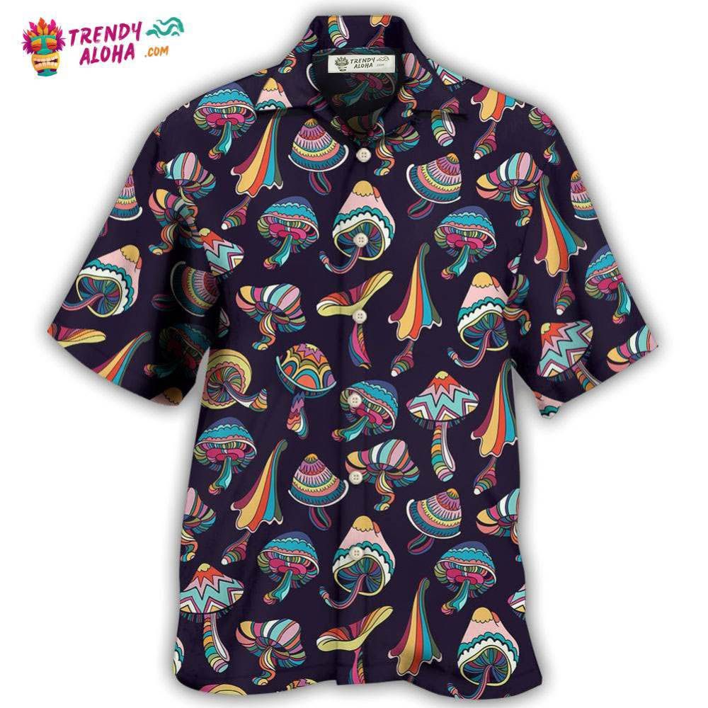 Hippie Mushroom Peace Love Life Style Hawaiian Shirt – Trendy Aloha Hippie Mushroom Peace Love Life Style Hawaiian Shirt – Trendy Aloha