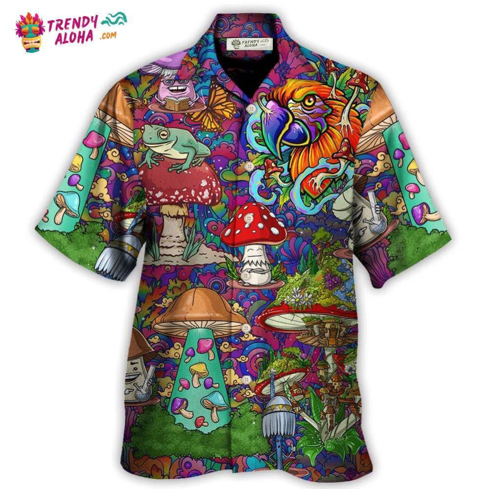 Hippie Mushroom Peace Lover Hawaiian Shirt – Trendy Aloha Hippie Mushroom Peace Lover Hawaiian Shirt – Trendy Aloha