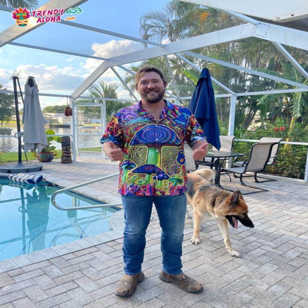 Hippie Mushroom Stunning Magic Style Hawaiian Shirt – Trendy Aloha