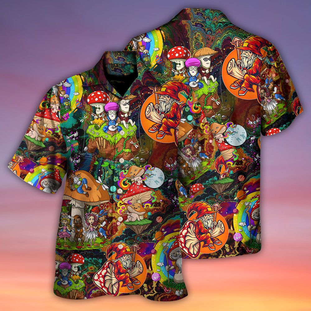 Hippie Mushroom Trippy Colorful Lover Hawaiian Shirt