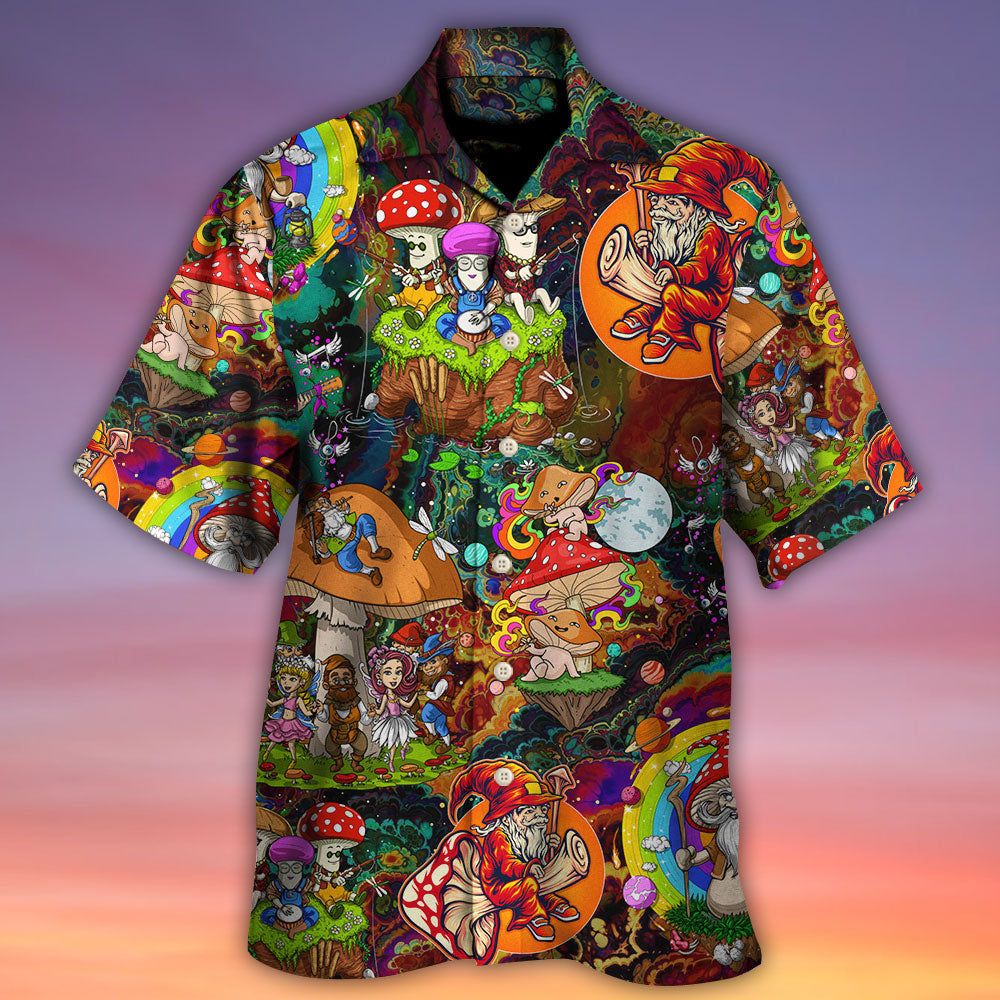 Hippie Mushroom Trippy Colorful Lover Hawaiian Shirt