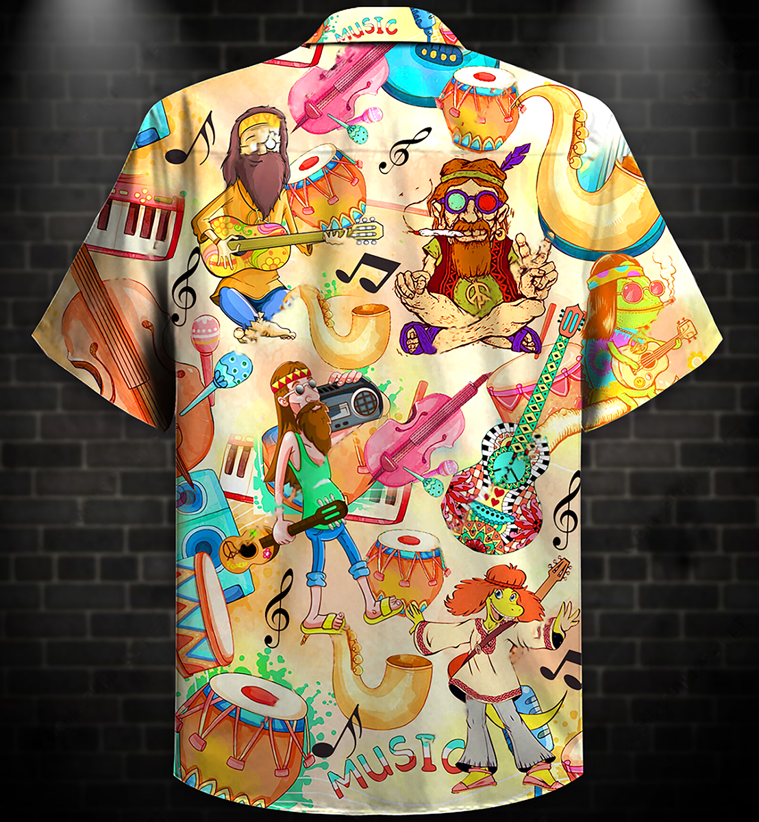 Hippie Music Funny Style Hawaiian Shirt