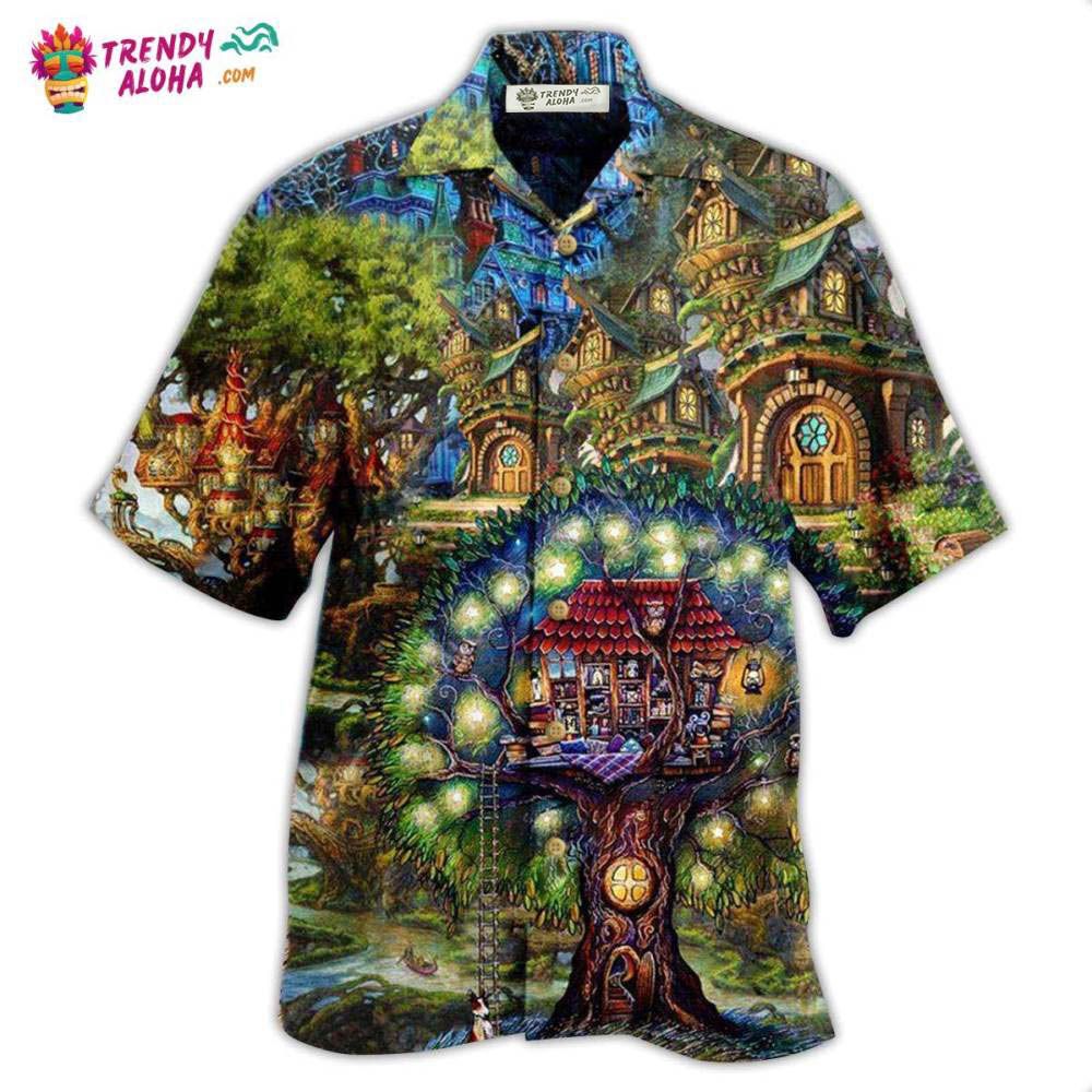Hippie My Mysterious Dream Treehouse Hawaiian Shirt – Trendy Aloha Hippie My Mysterious Dream Treehouse Hawaiian Shirt – Trendy Aloha