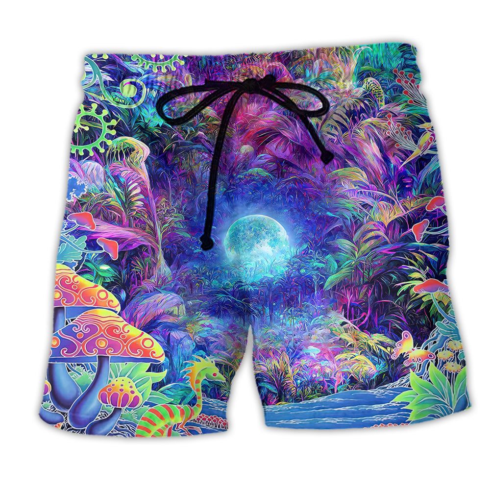 Hippie Nature  Is My Home Trendy Aloha Hawaiian Beach Shorts