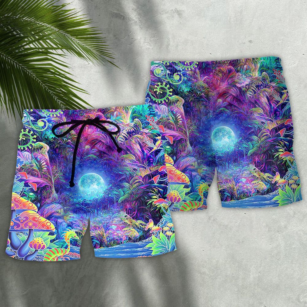 Hippie Nature  Is My Home Trendy Aloha Hawaiian Beach Shorts