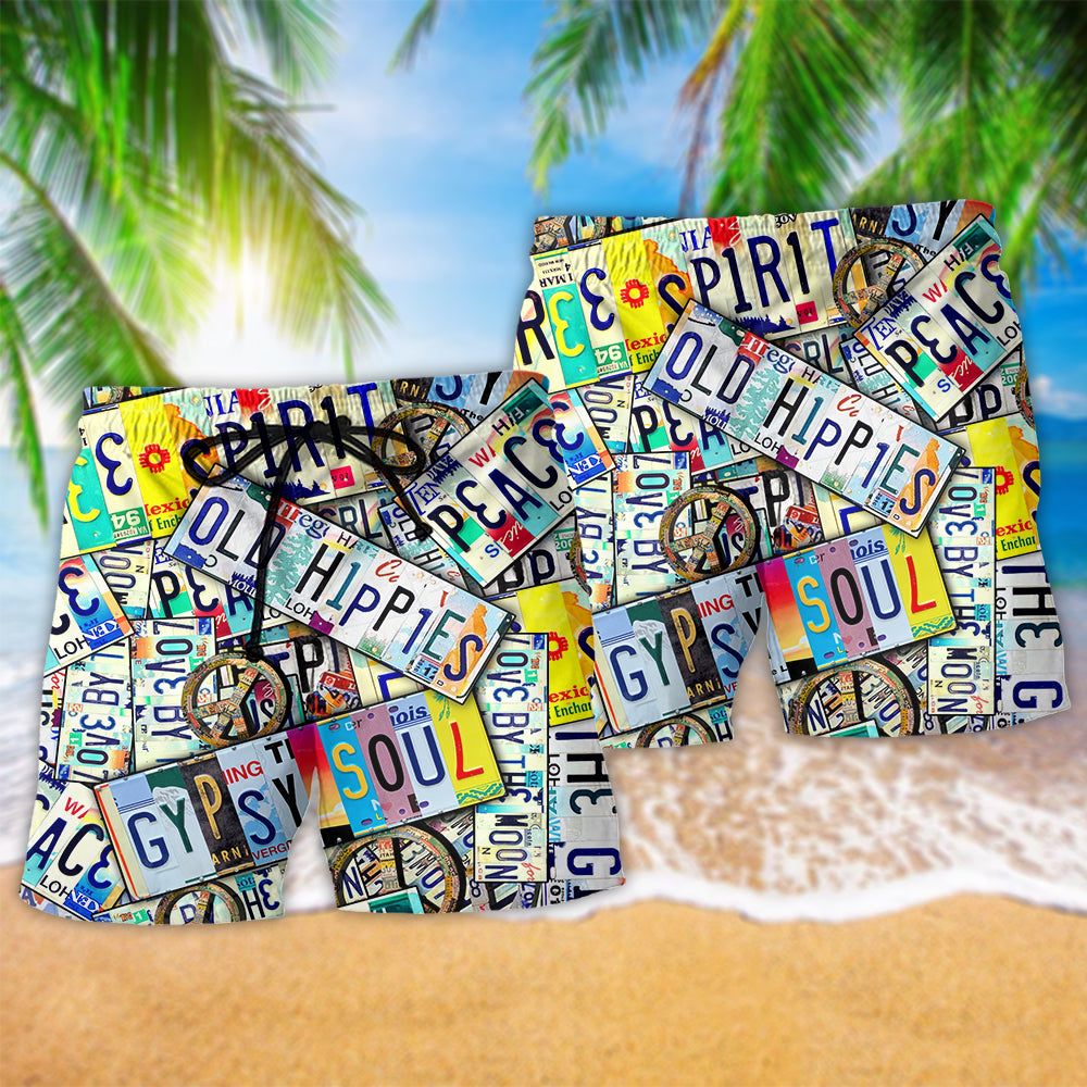 Hippie Peace Print Men's Shorts main image 0