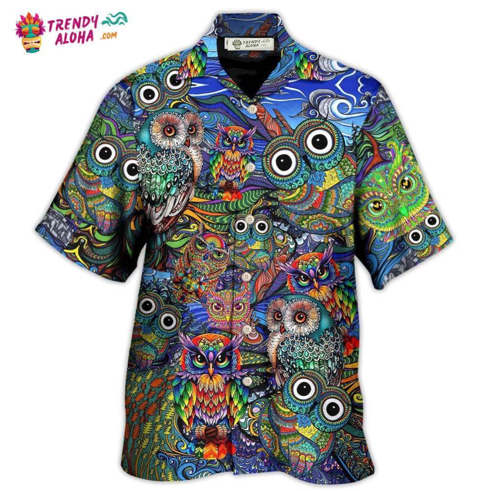Hippie Owls Peace Life Mix Color Nice Style Hawaiian Shirt – Trendy Aloha Hippie Owls Peace Life Mix Color Nice Style Hawaiian Shirt – Trendy Aloha