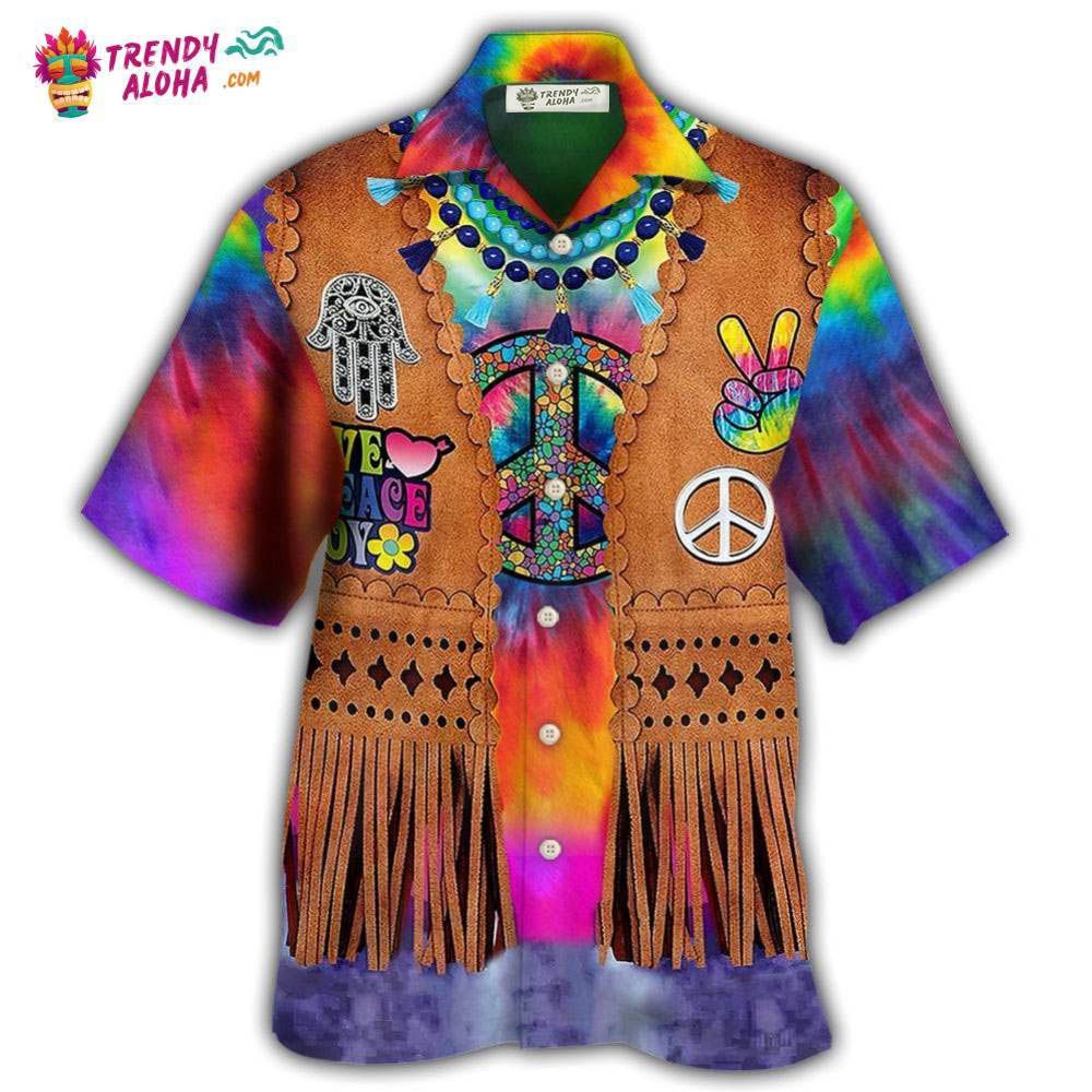 Hippie Peace Life Cowboy Style Cool Hawaiian Shirt – Trendy Aloha Hippie Peace Life Cowboy Style Cool Hawaiian Shirt – Trendy Aloha