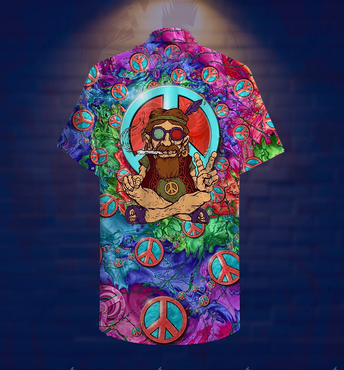 Hippie Peace Life Funny Hawaiian Shirt