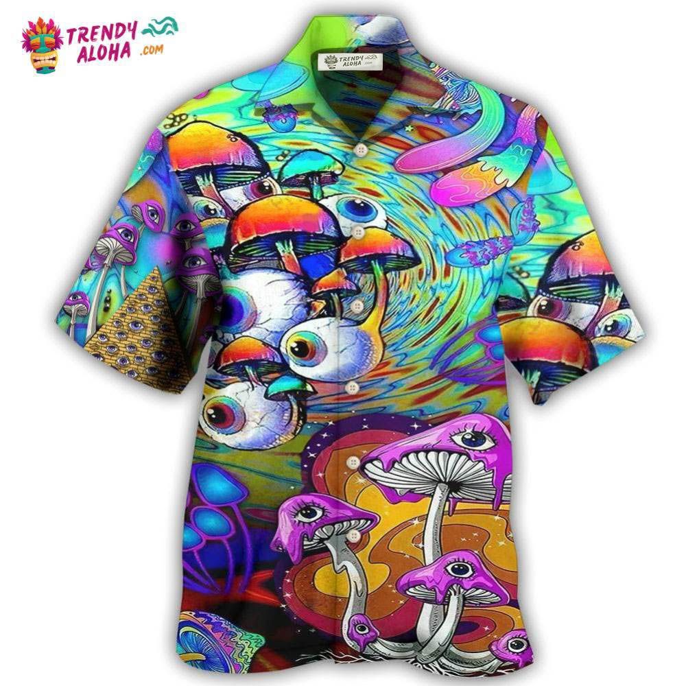 Hippie Peace Life Style Mushroom Hawaiian Shirt – Trendy Aloha Hippie Peace Life Style Mushroom Hawaiian Shirt – Trendy Aloha