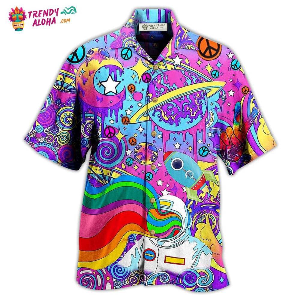 Hippie Planet Peace The Colorful Of Life Hawaiian Shirt – Trendy Aloha