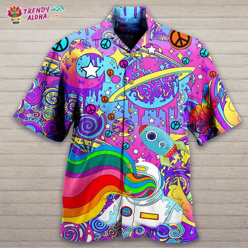 Hippie Planet Peace The Colorful Of Life Hawaiian Shirt – Trendy Aloha