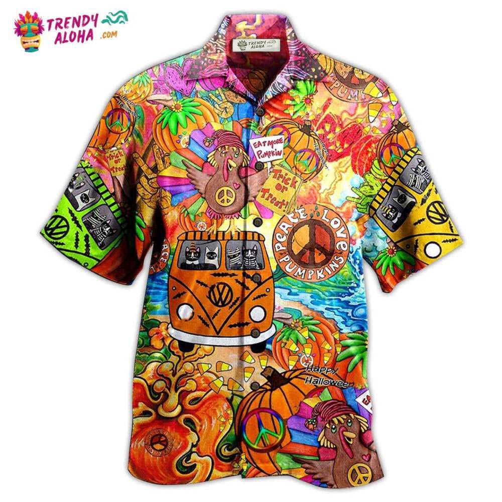Hippie Pumpkins Mix Color Hawaiian Shirt – Trendy Aloha Hippie Pumpkins Mix Color Hawaiian Shirt – Trendy Aloha