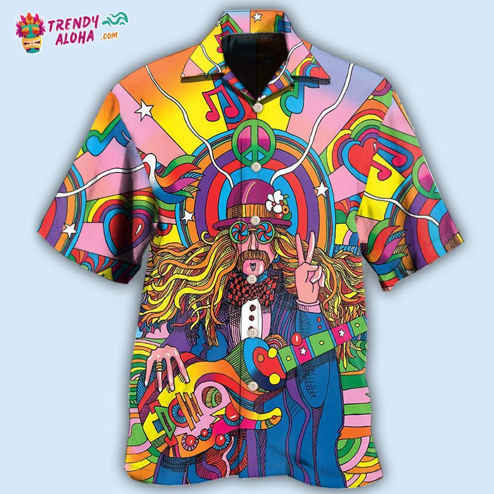 Hippie Rock Music Hawaiian Shirt – Trendy Aloha