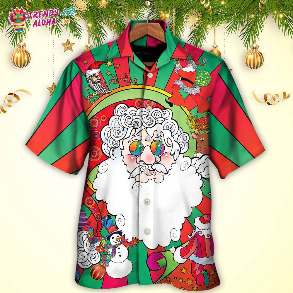 Hippie Santa Fantasy World Unreal Hawaiian Shirt – Trendy Aloha
