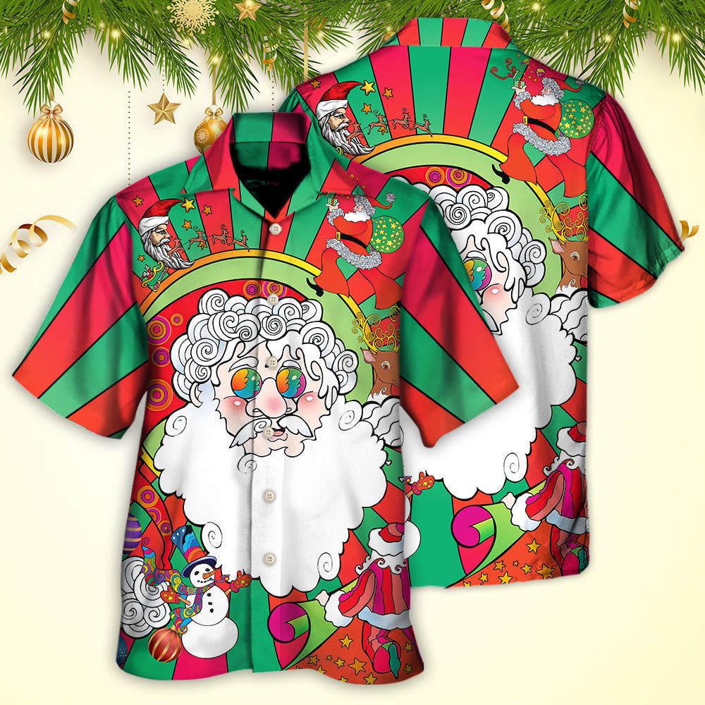 Hippie Santa Fantasy World Unreal Hawaiian Shirt