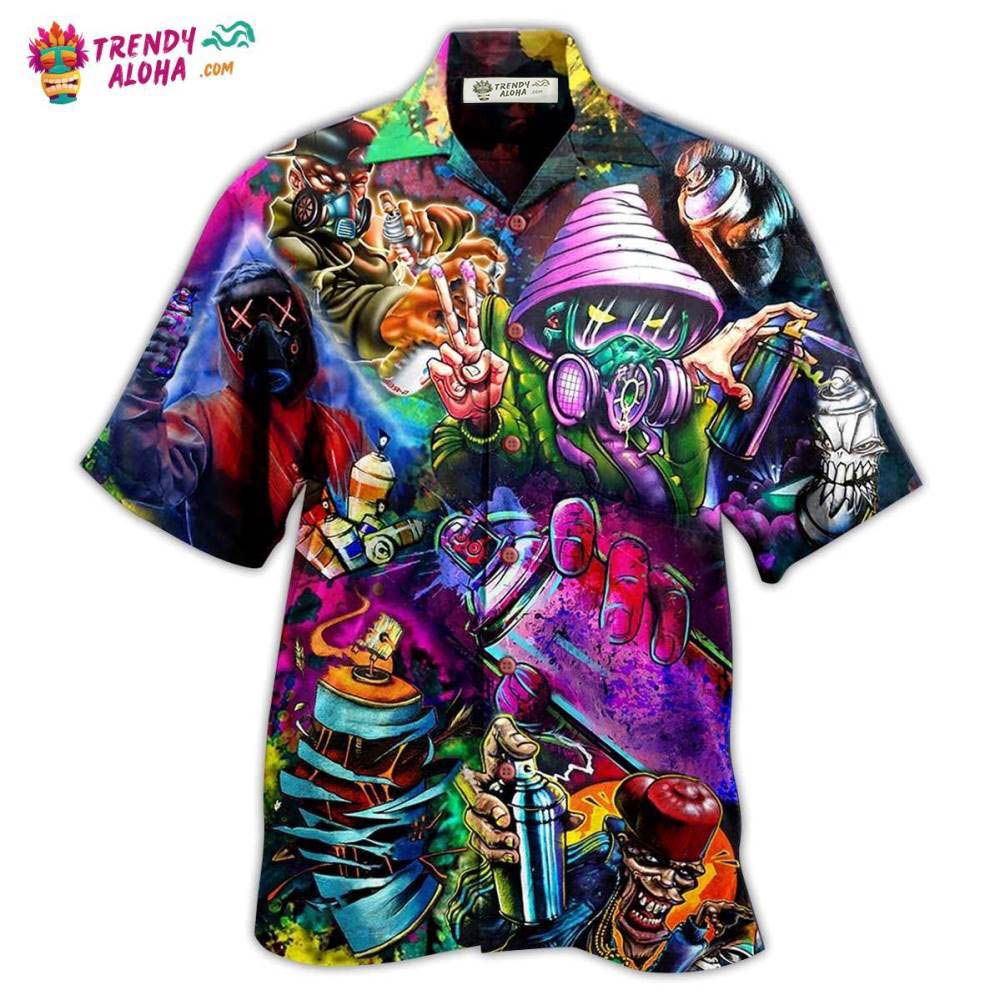 Hippie Say Hi Mysterious Hawaiian Shirt – Trendy Aloha Hippie Say Hi Mysterious Hawaiian Shirt – Trendy Aloha