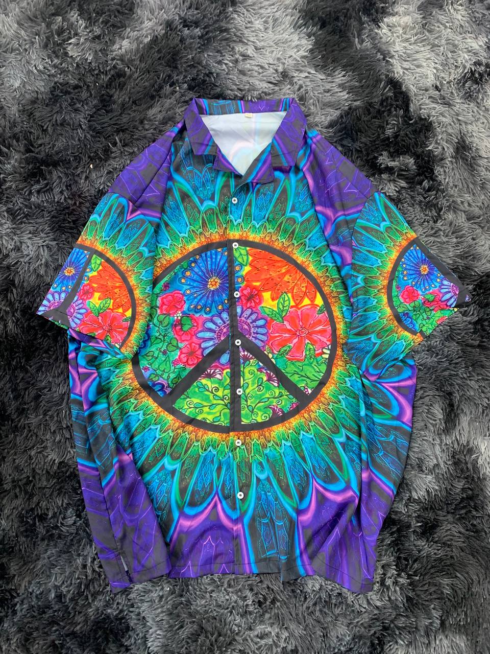 Hippie Sign Style Lover Hippie Hawaiian Shirt
