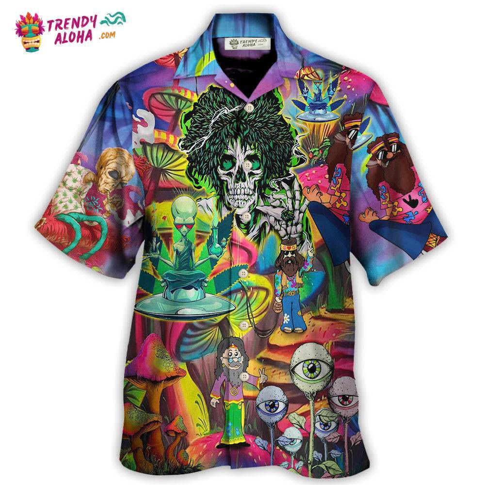 Hippie Skull Cool Life Hawaiian Shirt – Trendy Aloha Hippie Skull Cool Life Hawaiian Shirt – Trendy Aloha