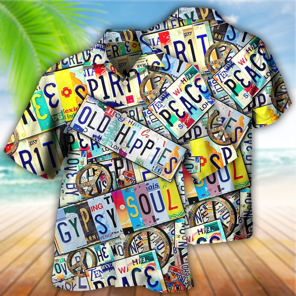 Hippie Spirit Peace Old Style Hawaiian Shirt