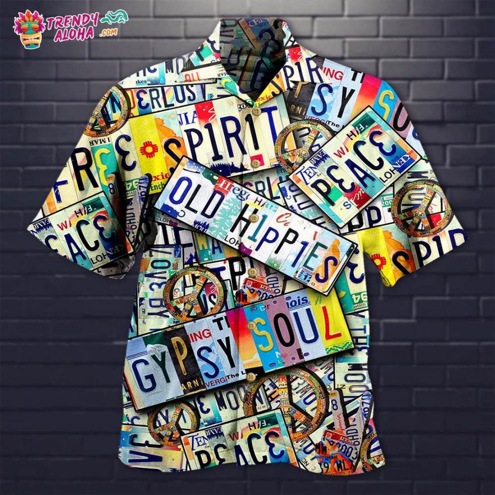 Hippie Spirit Peace Old Style Hawaiian Shirt – Trendy Aloha
