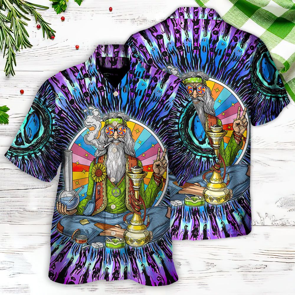 Hippie Stoner Peace Love Hawaiian Shirt