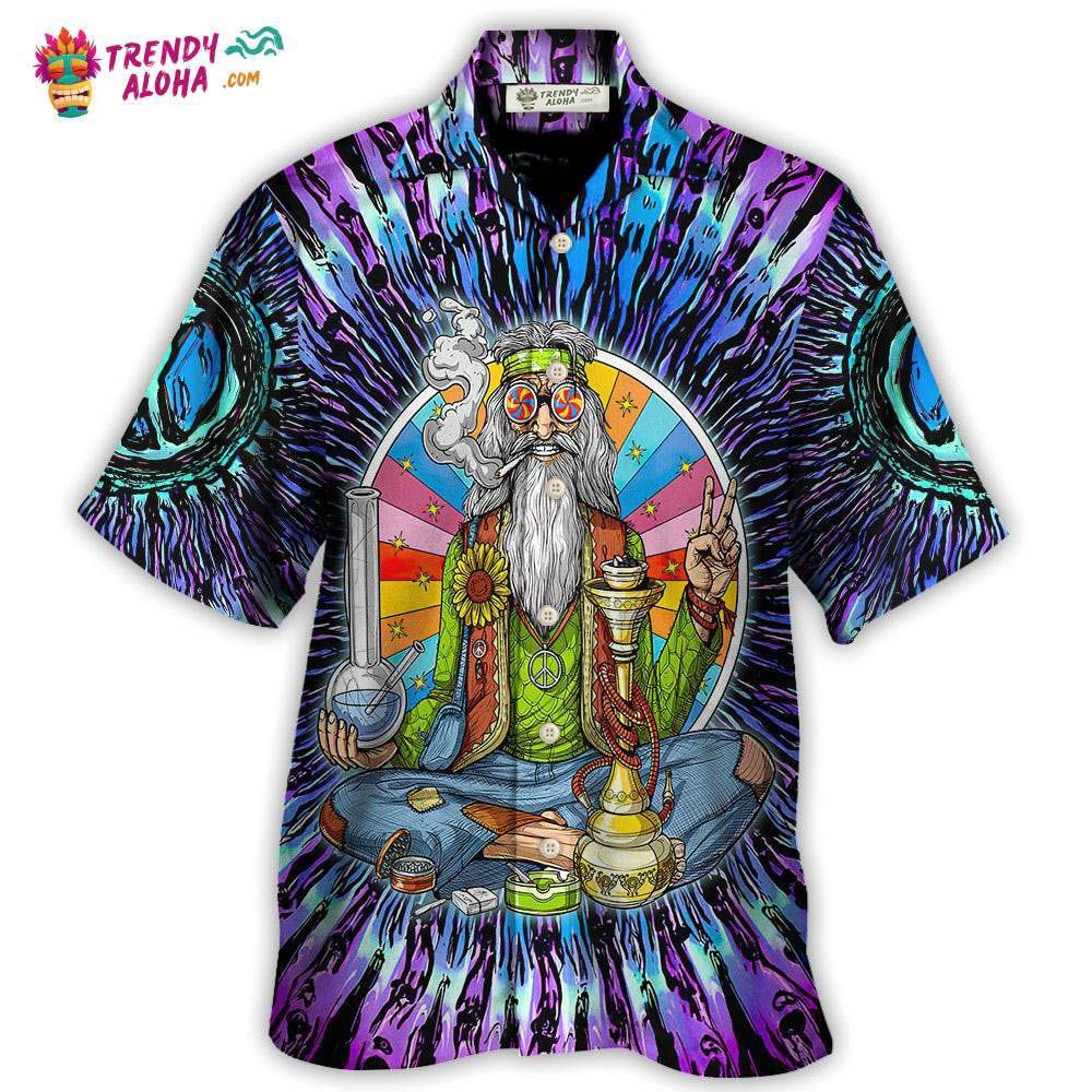 Hippie Stoner Peace Love Hawaiian Shirt – Trendy Aloha